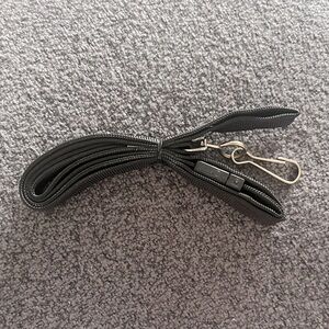 5 NEW Quick Release Lanyard in Black and Silver 18 inches for Badge ID Holder